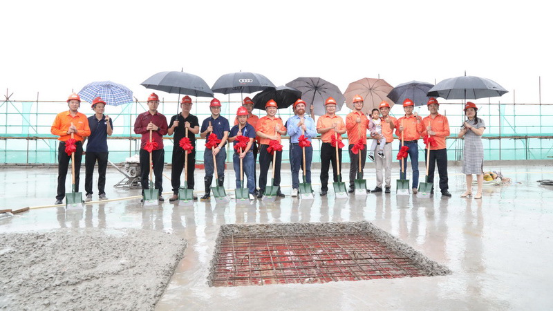 Capping Ceremony des F & E -Gebäudes von OYT Machine Industrial Park